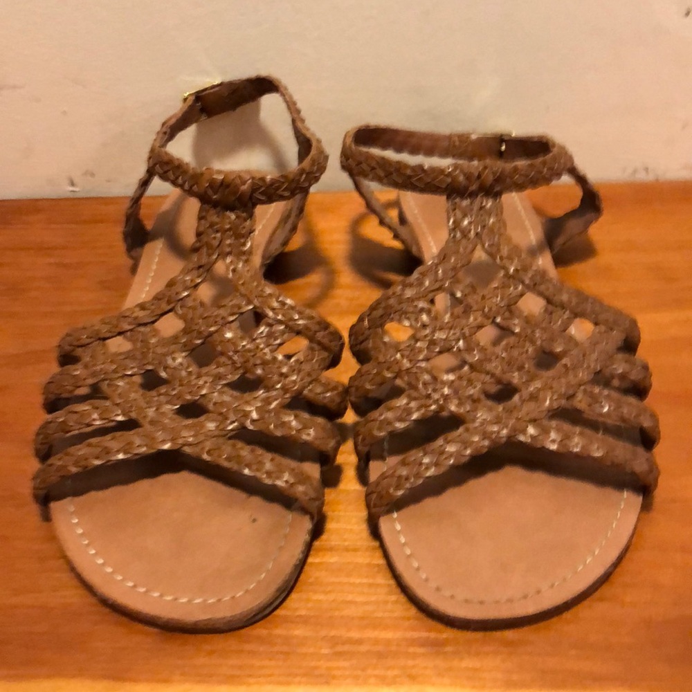Mossimo leather braided sandal (EUC)